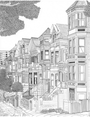 Free House Coloring Pages - 8