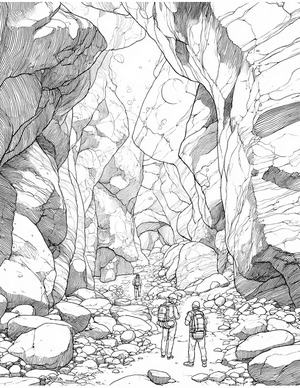 Free Cave Coloring Pages - 8