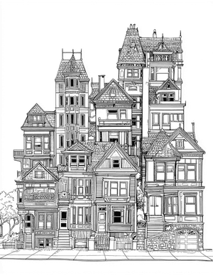 Free House Coloring Pages - 9