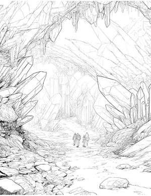 Free Cave Coloring Pages - 10
