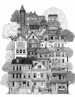 Free House Coloring Pages - 10