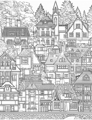 Free House Coloring Pages - 11