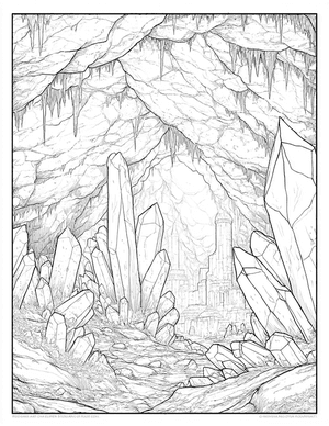 Free Cave Coloring Pages - 11