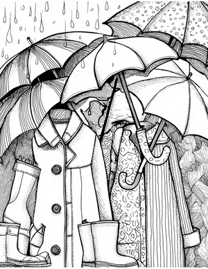 Free Raincoat Coloring Pages - 0