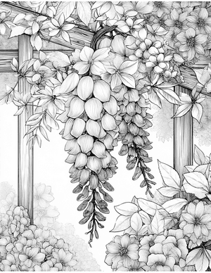 Free Wisteria Coloring Pages - 0