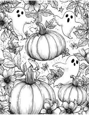 Free Halloween Coloring Pages - 1