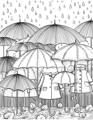 Free Raincoat Coloring Pages - 4