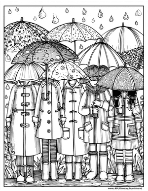 Free Raincoat Coloring Pages - 6