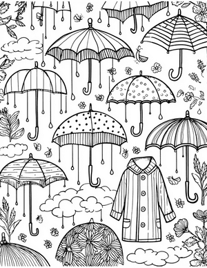 Free Raincoat Coloring Pages - 7