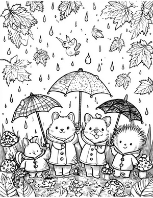 Free Raincoat Coloring Pages - 9