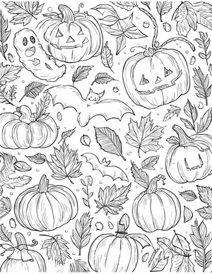 Free Halloween Coloring Pages - 9