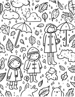 Free Raincoat Coloring Pages - 10