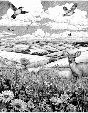 Free Prairie Coloring Pages - 0