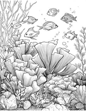 Free Sea sponge Coloring Pages - 1