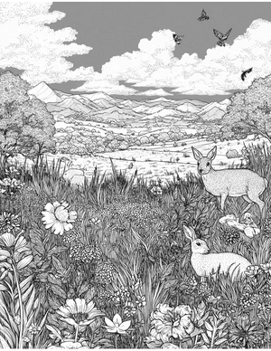 Free Prairie Coloring Pages - 2
