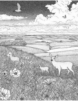 Free Prairie Coloring Pages - 3