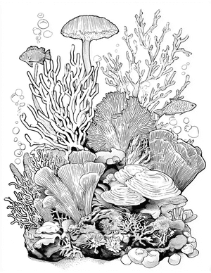 Free Sea sponge Coloring Pages - 4