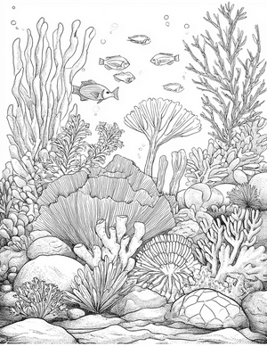 Free Sea sponge Coloring Pages - 6