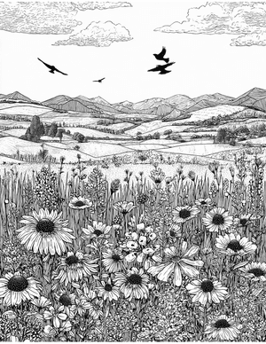 Free Prairie Coloring Pages - 6