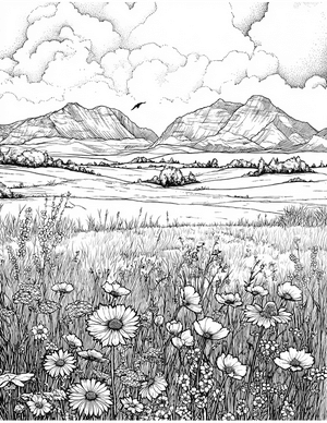 Free Prairie Coloring Pages - 7