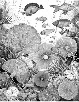 Free Sea sponge Coloring Pages - 8
