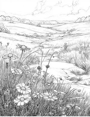 Free Prairie Coloring Pages - 8