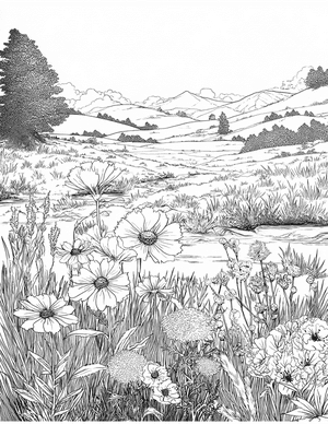 Free Prairie Coloring Pages - 9