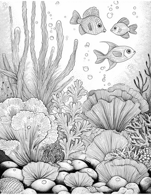 Free Sea sponge Coloring Pages - 10