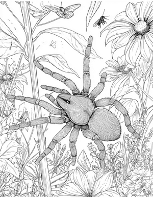 Free Tarantula Coloring Pages - 0