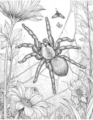 Free Tarantula Coloring Pages - 1