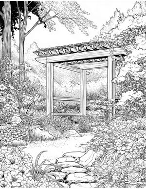 Free Pergola Coloring Pages - 2
