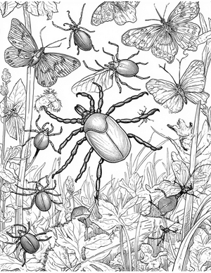 Free Tick Coloring Pages - 3