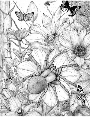 Free Tarantula Coloring Pages - 3