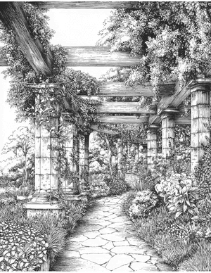 Free Pergola Coloring Pages - 3