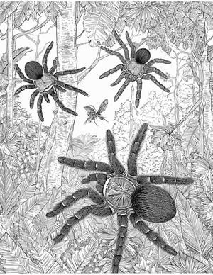 Free Tarantula Coloring Pages - 4