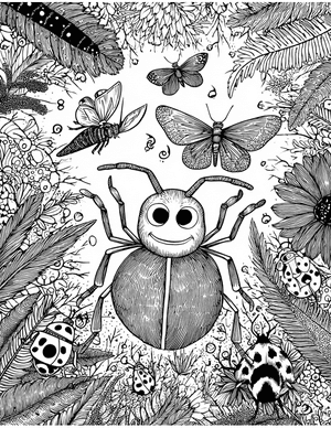 Free Tick Coloring Pages - 5