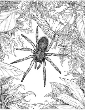 Free Tarantula Coloring Pages - 6