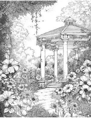 Free Pergola Coloring Pages - 6