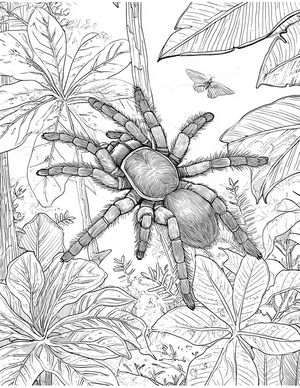 Free Tarantula Coloring Pages - 7