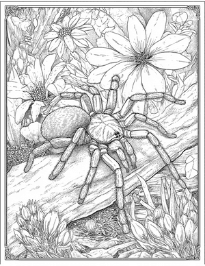 Free Tarantula Coloring Pages - 8