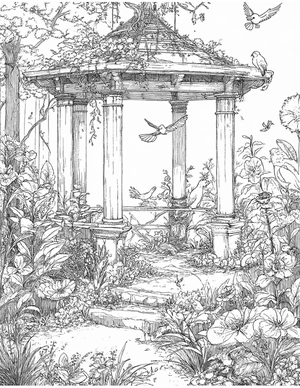 Free Pergola Coloring Pages - 8