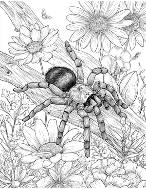 Free Tarantula Coloring Pages - 10
