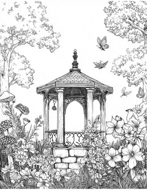 Free Pergola Coloring Pages - 10