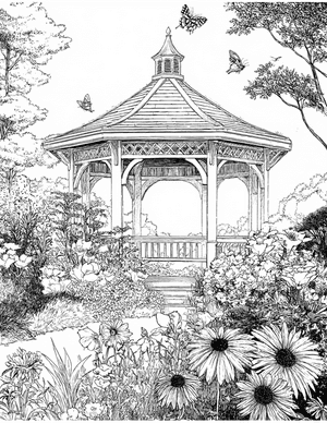 Free Pergola Coloring Pages - 11