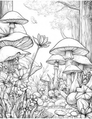 Free Gnome Coloring Pages - 0