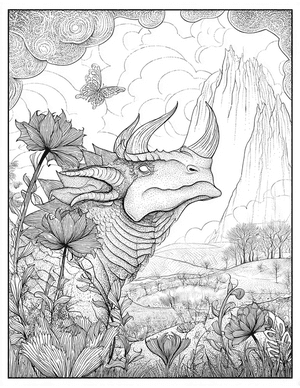 Free Chimera Coloring Pages - 7
