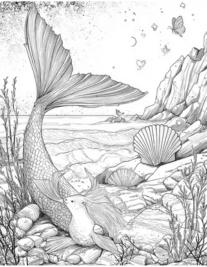 Free Selkie Coloring Pages - 0