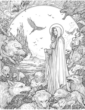 Free La Llorona Coloring Pages - 1