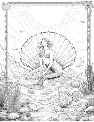 Free Selkie Coloring Pages - 2