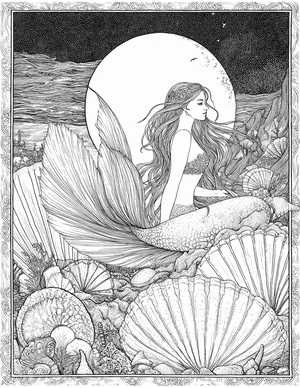 Free Selkie Coloring Pages - 3